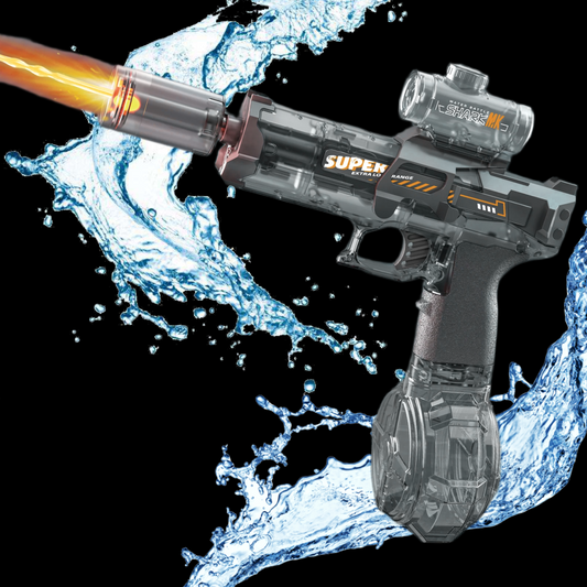 Pistolet à eau électrique avec silencieux et chargeur - Jouet d'été
