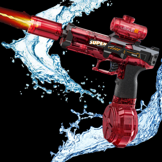 Pistolet à eau électrique avec silencieux et chargeur - Jouet d'été